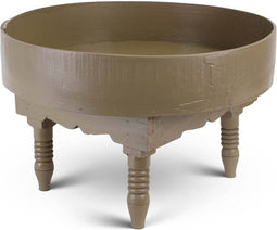 Safaary - Marokkaanse Bijzettafel Taupe Ø 50 x 33cm