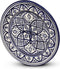 Safaary - Marokkaanse Bord Blauw Nakhil Ø 26 x 4cm