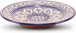 Safaary - Marokkaanse Bord Blauw Zerbia Ø 26 x 4cm