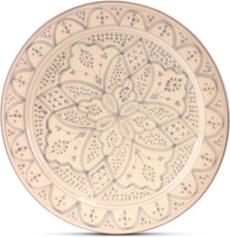 Safaary - Marokkaanse Bord Grijs Nakhil Ø 35cm