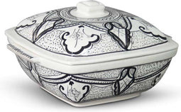 Safaary - Marokkaanse Dekschaal Zwart Ø 28 x 16cm