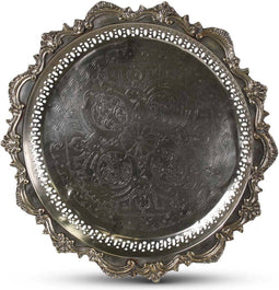 Safaary - Marokkaanse Dienblad Zilver Ø 70cm Maroua