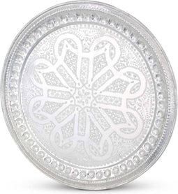 Safaary - Marokkaanse Dienblad Zilver Ø 70cm Naila