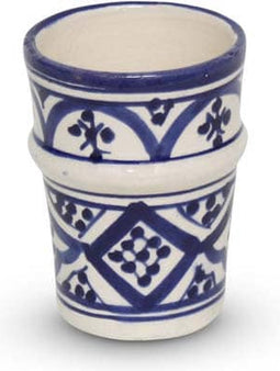 Safaary - Marokkaanse Espresso Kopje Blauw Nakhil Ø 6 x 8cm