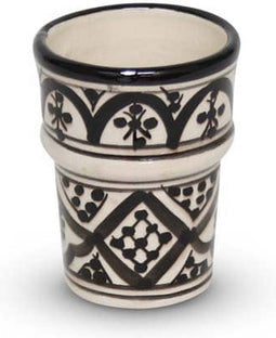 Safaary - Marokkaanse Espresso Kopje Zwart Nakhil Ø 6 x 8cm