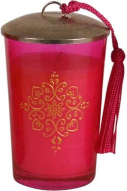 Safaary - Marokkaanse Geurkaars Roze-Goud Ø 7 x 11cm