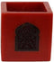 Safaary - Marokkaanse Kaarshouder Rood Ø 12 x 12cm-Poort patroon