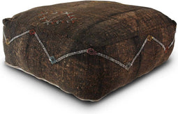 Safaary - Marokkaanse Kelim Poef Bruin