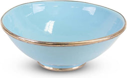 Safaary - Marokkaanse Kom Lichtblauw met Metaal Ø 31 x 12cm