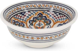 Safaary - Marokkaanse Kom Multi-Wit-Ø 15 x 6cm