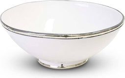 Safaary - Marokkaanse Kom Wit met Metaal Ø 31 x 12cm