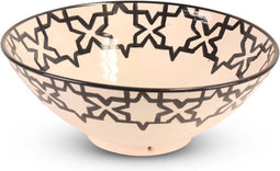 Safaary - Marokkaanse Kom Zwart-Wit Ø 30 x 12cm