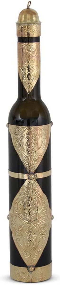 Safaary - Marokkaanse Olie & Azijnfles Goud Koper Oliv Ø 6 x 36cm