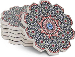 Safaary - Marokkaanse Onderzetters Mozaiek Felix (set van 6)