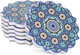 Safaary - Marokkaanse Onderzetters Mozaiek Samuel (set van 6)