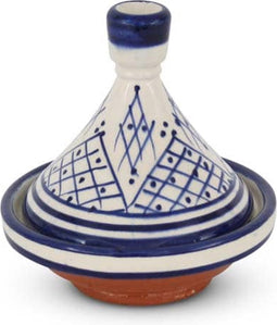 Safaary - Marokkaanse Tajine mini Blauw Zerbia Ø 11 x 12cm