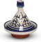 Safaary - Marokkaanse Tajine mini Blauw Zerbia Ø 11 x 12cm