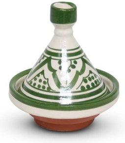 Safaary - Marokkaanse Tajine mini Groen Nakhil Ø 11 x 12cm