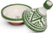 Safaary - Marokkaanse Tajine mini Groen Nakhil Ø 11 x 12cm