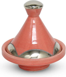 Safaary - Marokkaanse Tajine mini Zalm Metaal Ø 13 x 14cm