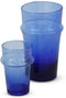Safaary - Marokkaanse Theeglas Blauw Beldi (Set van 6)-Ø 7 x 12,5cm