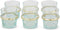 Safaary - Marokkaanse Theeglas Goud Beldi (Set van 6)-Ø 5,5 x 6cm