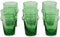 Safaary - Marokkaanse Theeglas Groen Beldi (Set van 6)-Ø 5 x 8cm