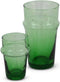 Safaary - Marokkaanse Theeglas Groen Beldi (Set van 6)-Ø 5 x 8cm