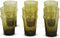 Safaary - Marokkaanse Theeglas Mosterd Beldi (Set van 6)-Ø 7 x 12,5cm