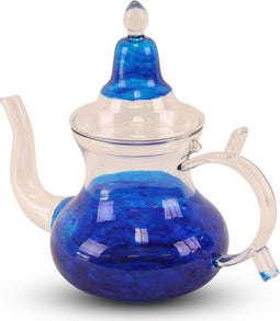 Safaary - Marokkaanse Theepot van Glas Blauw