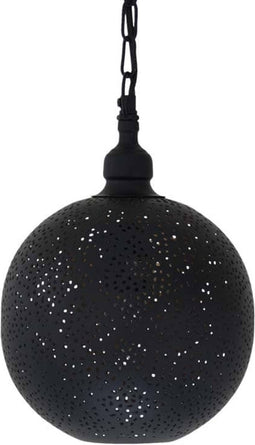 Safaary - Oosterse Hanglamp Abeer Zwart Goud Ø 20 x 29cm