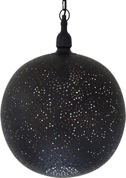 Safaary - Oosterse Hanglamp Abeer Zwart Goud Ø 40 x 50cm