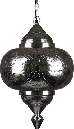Safaary - Oosterse Hanglamp Azhara Nikkel Goud Ø 33 x 52cm