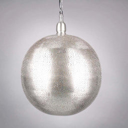 Safaary - Oosterse Hanglamp Dalal Nikkel Goud Ø 40 x 50cm