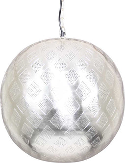Safaary - Oosterse Hanglamp Fatiha Zilver Ø 40 x 44cm