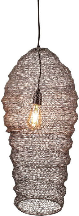 Safaary - Oosterse Hanglamp Gaas Nidum Ant Zink Long Ø 32 x 65cm