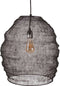 Safaary - Oosterse Hanglamp Gaas Nidum Mat Zwart Bol Ø 41 x 43cm