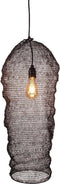 Safaary - Oosterse Hanglamp Gaas Nidum Mat Zwart Long Ø 32 x 65cm