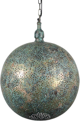 Safaary - Oosterse Hanglamp Green Patina Daya Ø 40 x 50cm