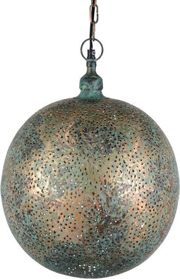 Safaary - Oosterse Hanglamp Green Patina Ina Ø 30 x 40cm