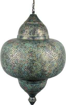 Safaary - Oosterse Hanglamp Green Patina Rina Ø 42 x 63cm
