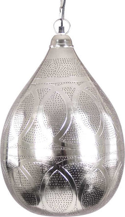 Safaary - Oosterse Hanglamp Haneefa Nikkel Goud Ø 30 x 46cm