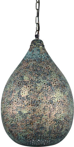 Safaary - Oosterse Hanglamp Hind Green Patina Ø 30 x 45cm