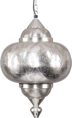 Safaary - Oosterse Hanglamp Inaya Nikkel Goud Ø 33 x 51cm