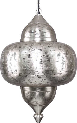 Safaary - Oosterse Hanglamp Inaya Nikkel Goud Ø 42 x 63cm