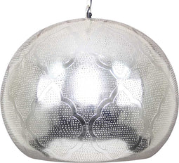 Safaary - Oosterse Hanglamp Lina Zilver Ø 46 x 39cm