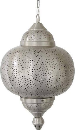 Safaary - Oosterse Hanglamp Nikkel Goud Pita Ø 33 x 54cm