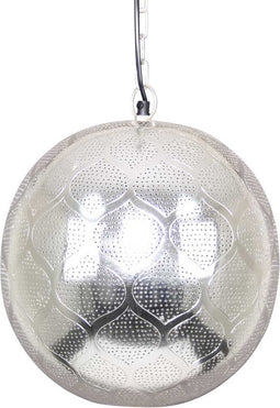 Safaary - Oosterse Hanglamp Saida Zilver Ø 30 x 36cm