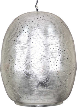 Safaary - Oosterse hanglamp Wisal Zilver Ø 40 x 44cm