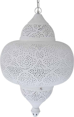 Safaary - Oosterse Hanglamp Wit Mira Ø 42 x 63cm